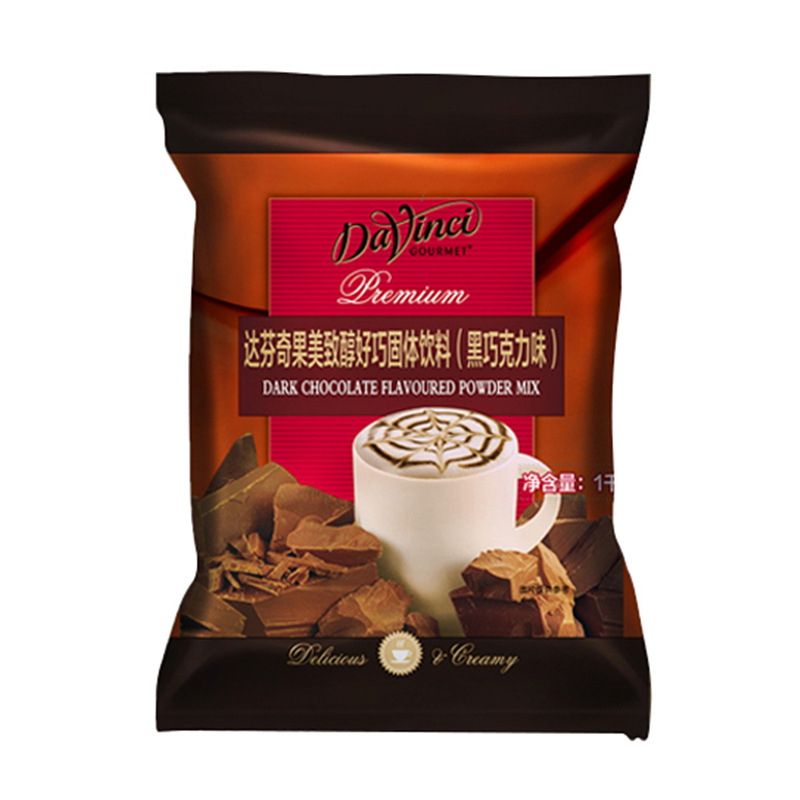 Davinci Fruity Mellow and Good Solid Drink (Lark Chocolate Flavor) Dark Chocolate Powder Cocoa Powder 1kg