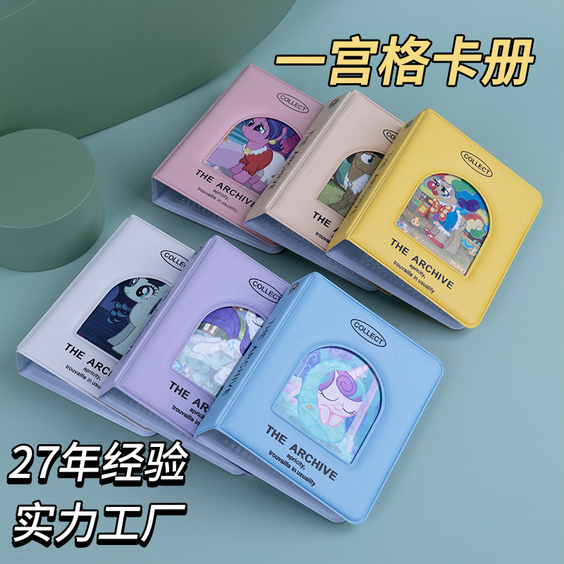 Альбом для полароидов Pony Polaroid One Palace, однотонный, с окном для карточек, мини альбом для полароидов One Palace