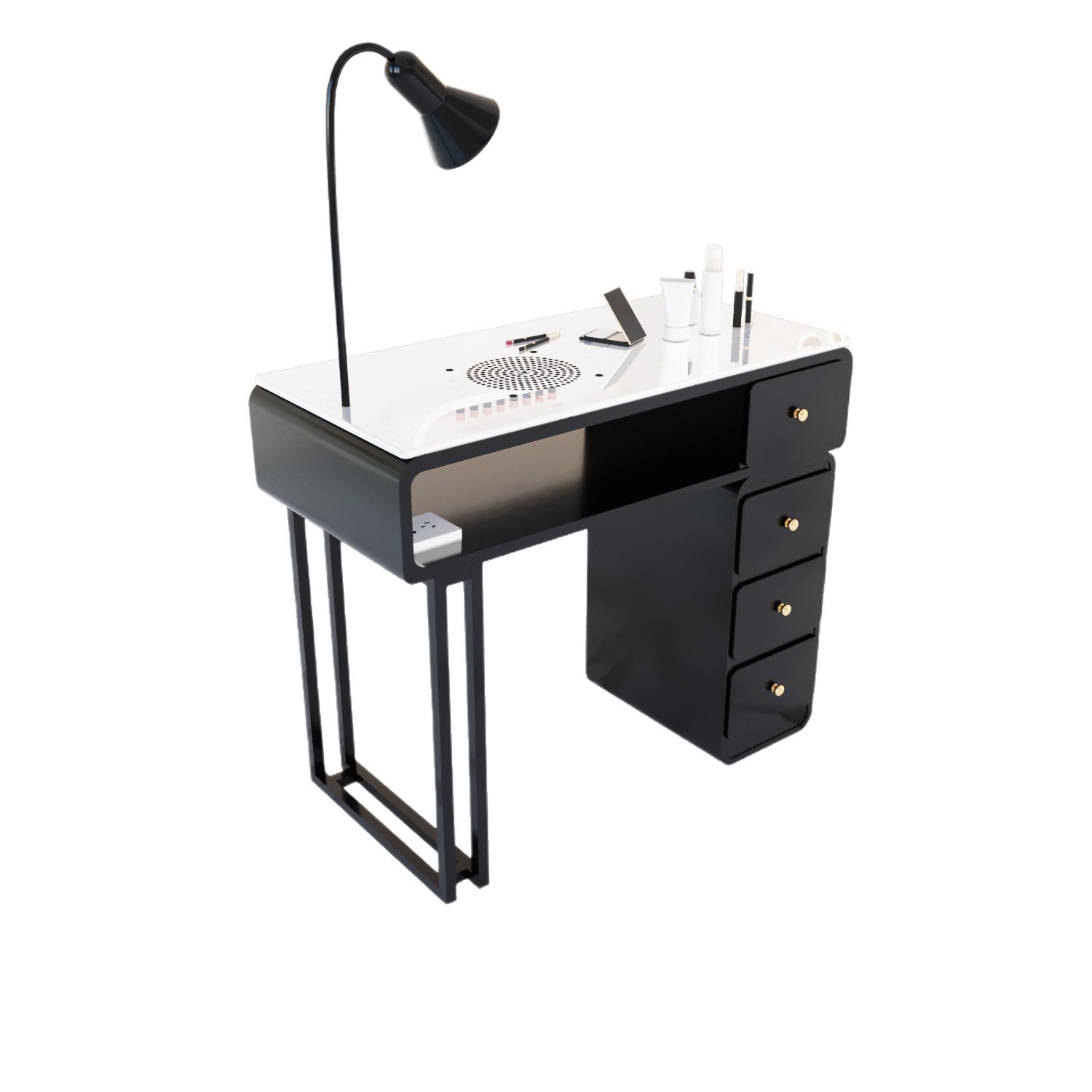 Manufacturer's New Widened 45 Nail Salon Girls' Manicure Table Makeup Chair Multi-Functional Manicure Table and Chair Set