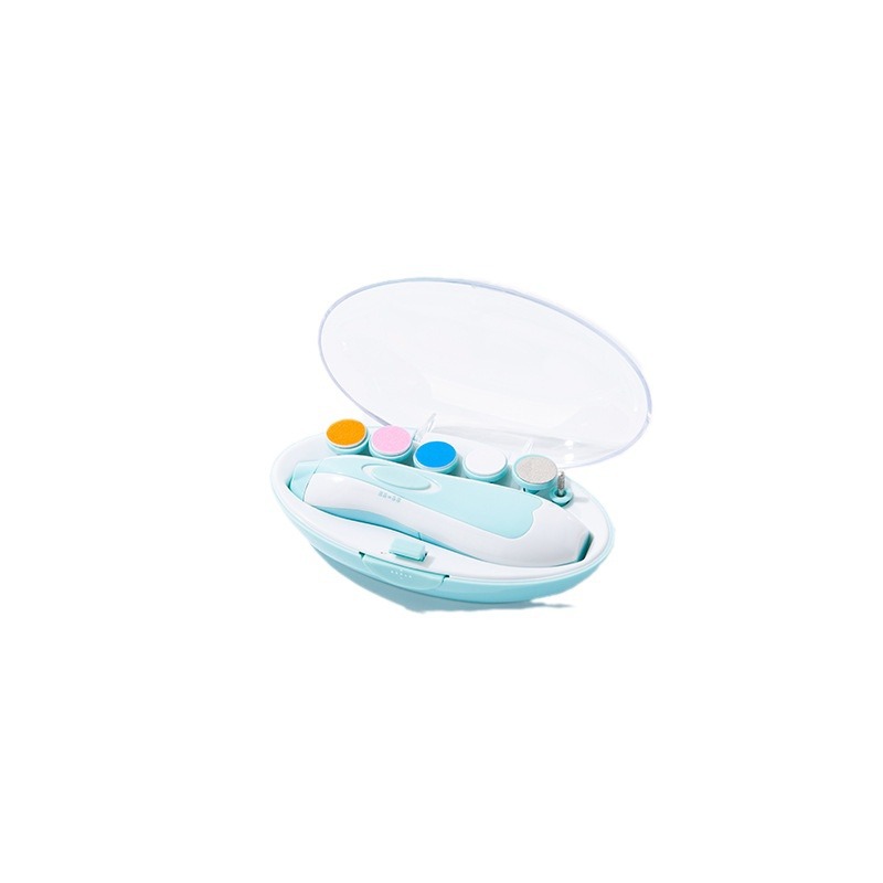 Baby nail grinder electric six-in-one multi-head anti-scratch children's anti-pinch nail clippers manicure suit portable