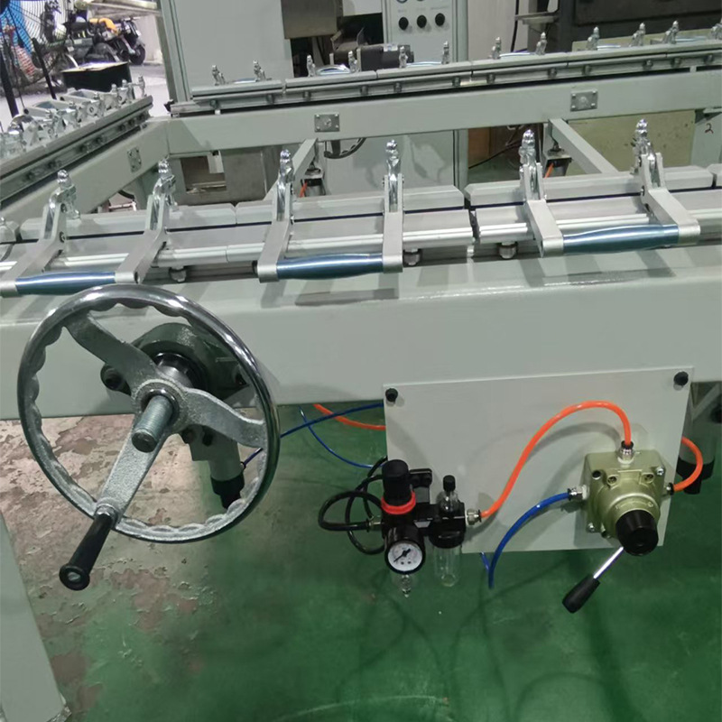 Pneumatic universal screen stretching machine rocker type automatic mechanical screen plate stretching machine screen clamping screen stretching machine