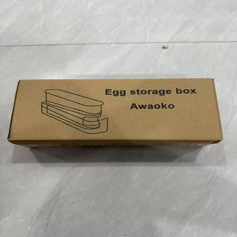 Household Egg Storage Box Staircase Refrigerator for Egg Storage Anti-fall Special Egg Rack Automatic Egg Roll-off