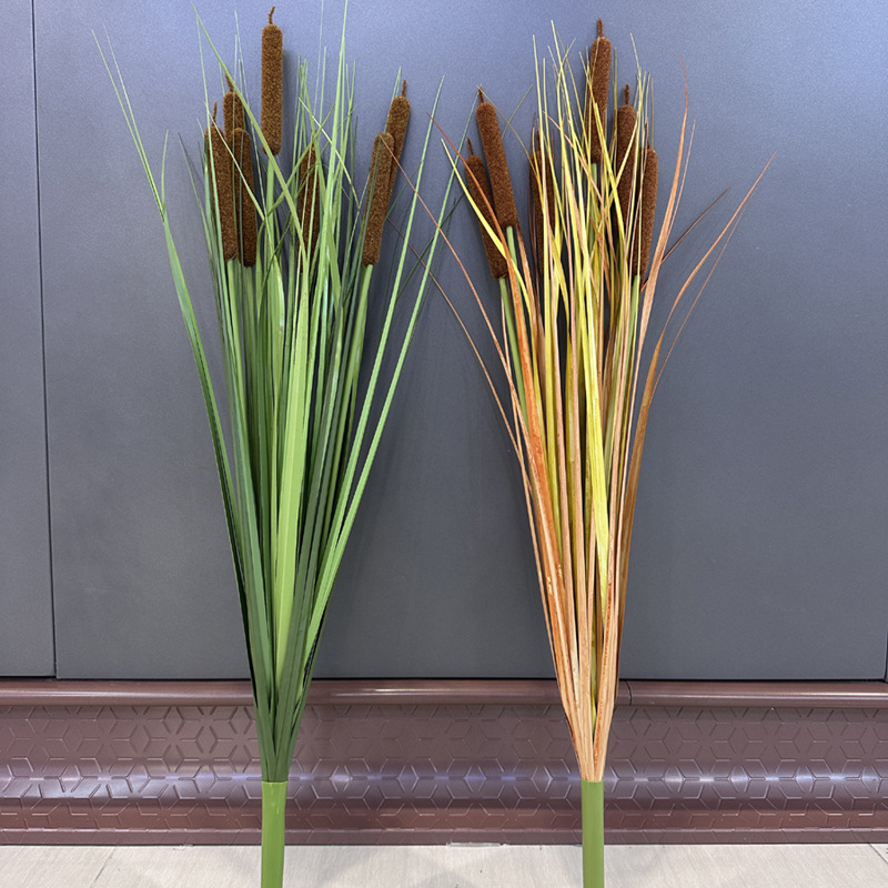 Искусственные пучки тростника, луковичный травник, интерьерный ландшафтный дизайн, искусственные тростниковые травы, зеленые растения