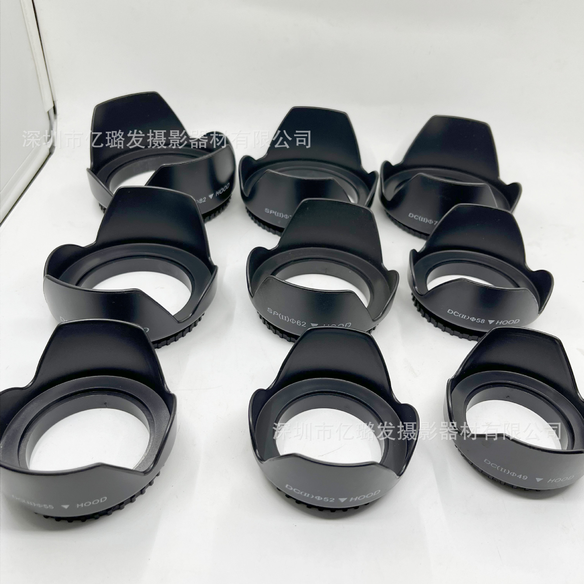 Manufacturer Supplies 49Mm52Mm55Mm58Mm62Mm67Mm72Mm77M Hood Petal Hood Screw Mouth