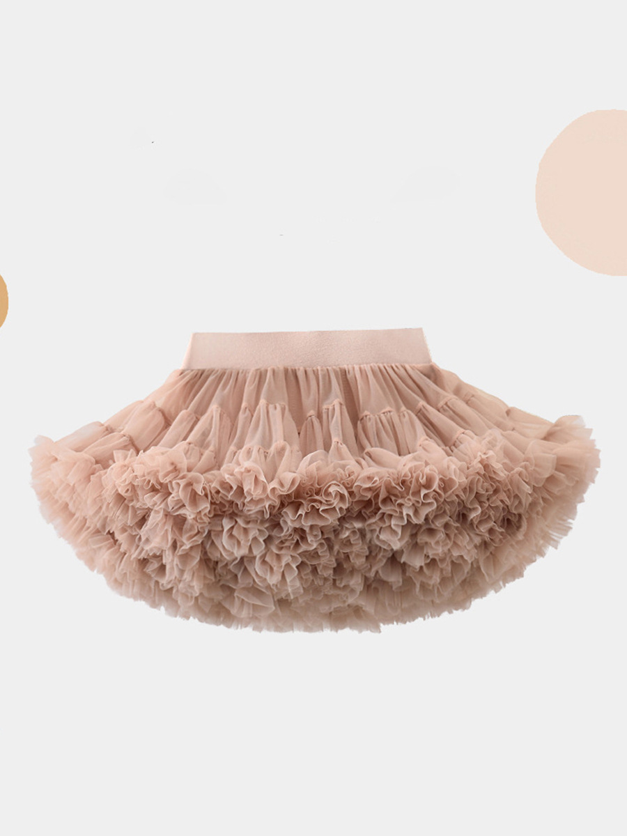 Rabbit Skirt Leaf Second Generation Class A Tutu Skirt Girls Skirt Autumn and Winter New Mesh Puff Skirt Convex Skirt Women