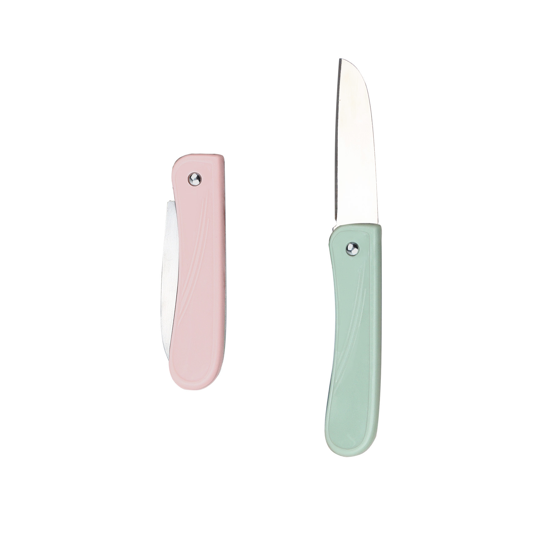 Fruit knife household kitchen peeler folding knife wholesale 1 yuan shop cut fruit portable stainless steel peeler