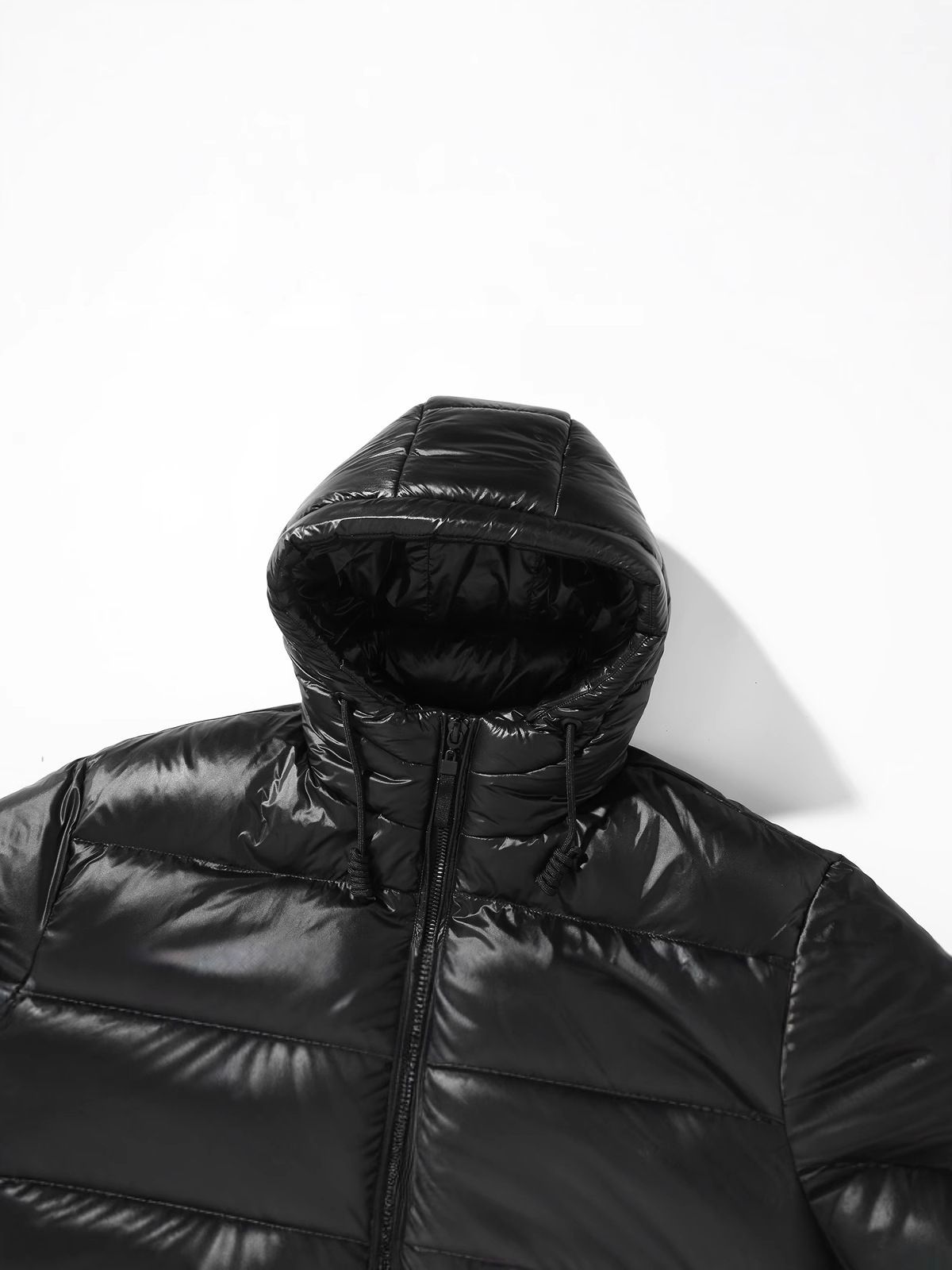 2023 Hot New Black Gold Oversized Fashion Warm Thickened Jacket Men's Hooded 150kg