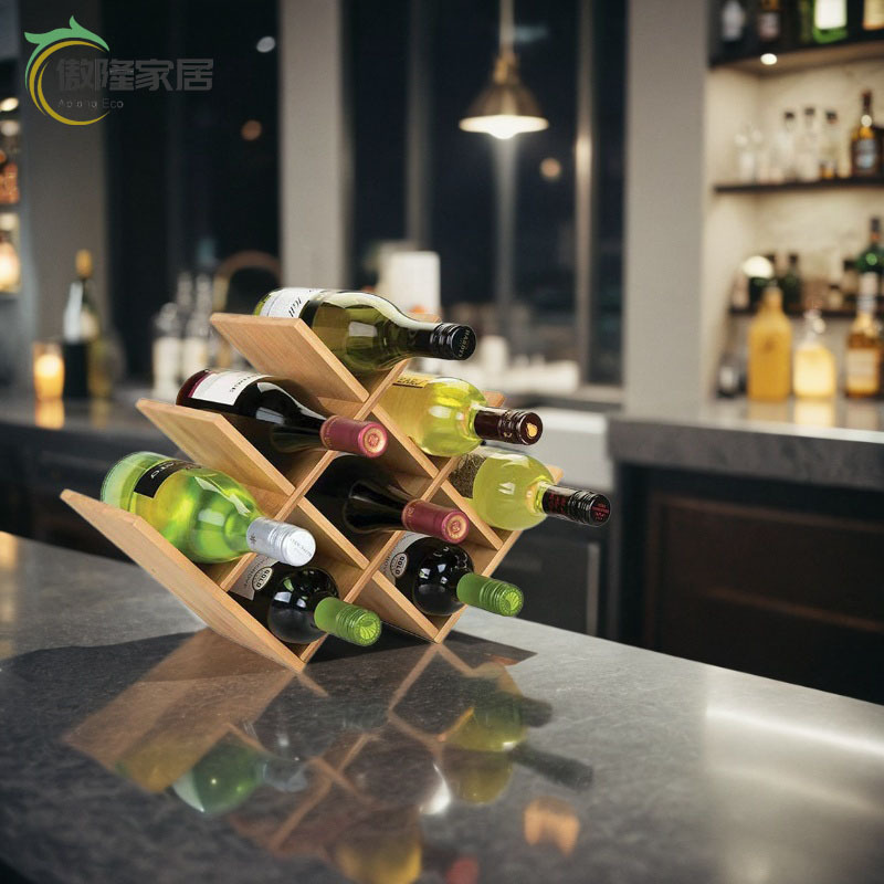 Amazon European Wine Display Rack Red Wine Collection Display Rack Bamboo Desktop Red Wine Display Collection Rack