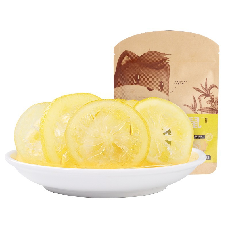 [Three Squirrels Lemon Dried 66g] Leisure Snack Specialty Candied Preserved Fruit Dried Fruit Instant