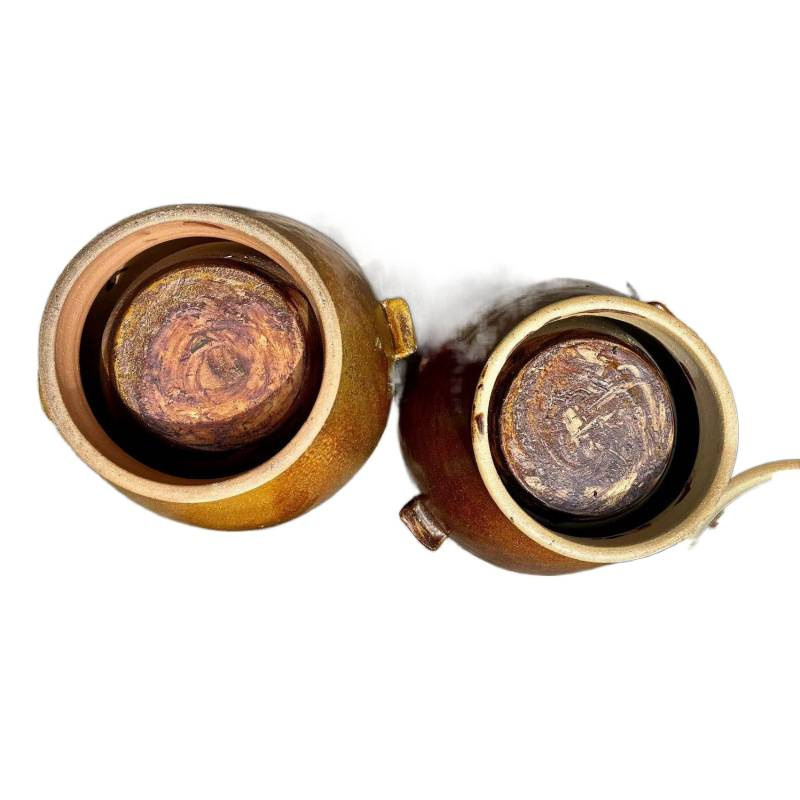 Stoneware Wood-Fired Steaming Chicken Pot Health Soup Pot Water-Separating Steaming Stew Pot Sweat Steaming Bowl Steaming Pot