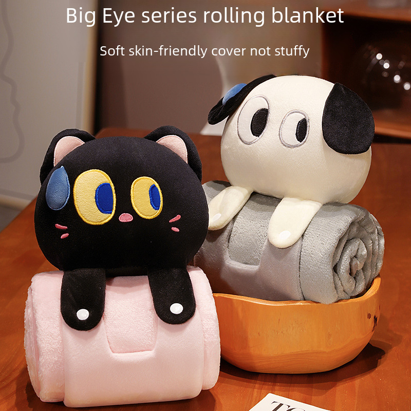 Blanket Nap Blanket Office Flannel Air Conditioning Blanket Nap Shawl Spring and Summer Cartoon Sofa Cover Blanket Small Blanket