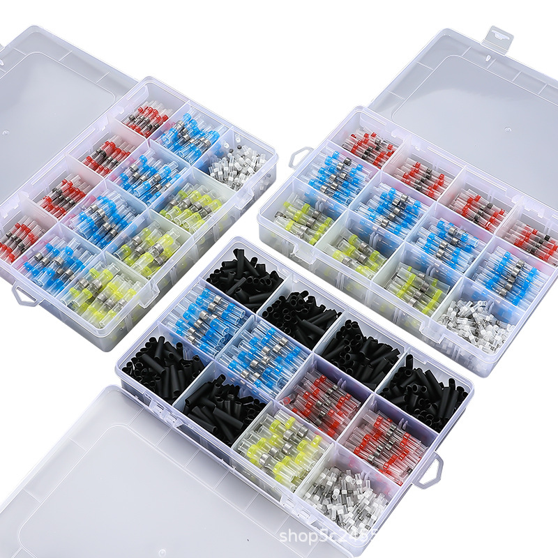 Cross-Border Hot-Selling Sst Pressure-Free Solder Ring Heat Shrinkable Terminal Block Waterproof Wire Connector Heat Shrinkable Solder Tube