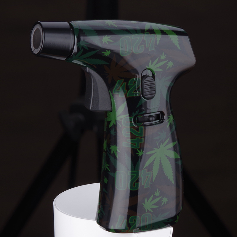 Spray gun can be set fire windproof inflatable barbecue multi-purpose welding gun lighter factory wholesale