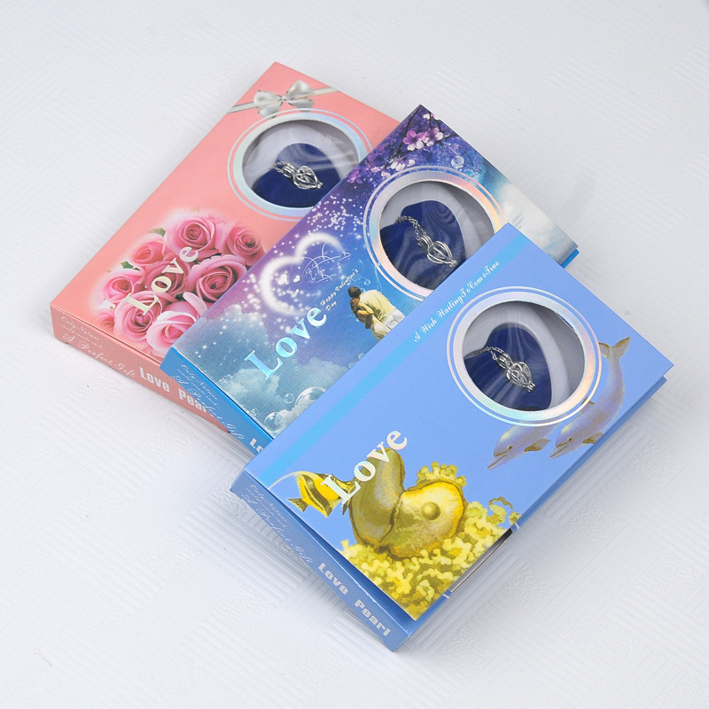 Tiktok same style pop can pearl clam diy freshwater pearl clam Beckham with pendant necklace gift box set