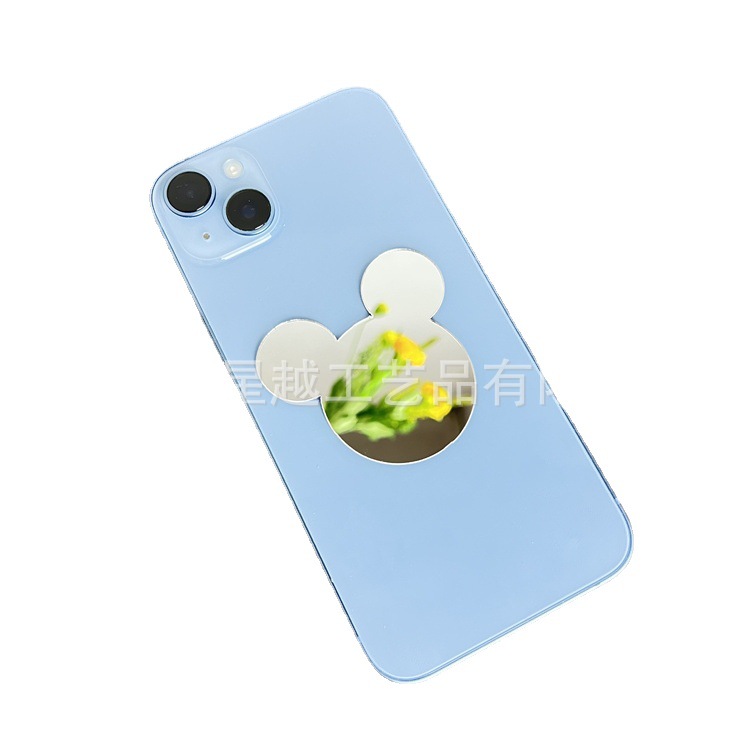 Ins Style Mobile Phone Case Acrylic Self-adhesive Lens Sticker DIY Carry-on Makeup Small Mirror Carry-on Mirror Scratch-resistant Mirror