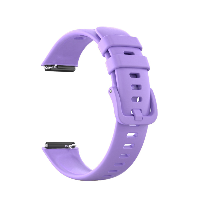 For HUAWEI Bracelet 7 Strap HUAWEI HUAWEI Monochrome Silicone Bracelet 7 Plastic Head Grain Silicone Watch Band
