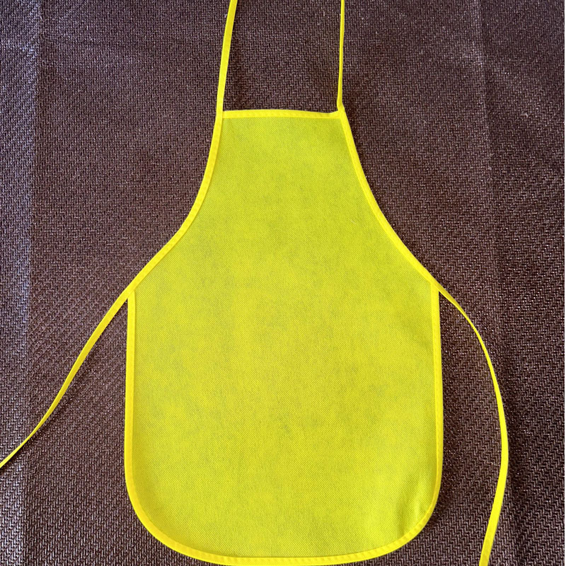 Apron Non-Woven Apron Disposable Children's Apron Custom Logo Ready-Made Wholesale Sewing Thread Apron Ready-Made
