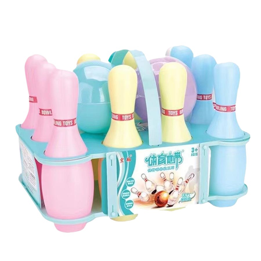 Bowling Toy Kidsren's Large Outdoor Indoor Family Interactive Props Team Building Sports Regular Competition Solid Ball