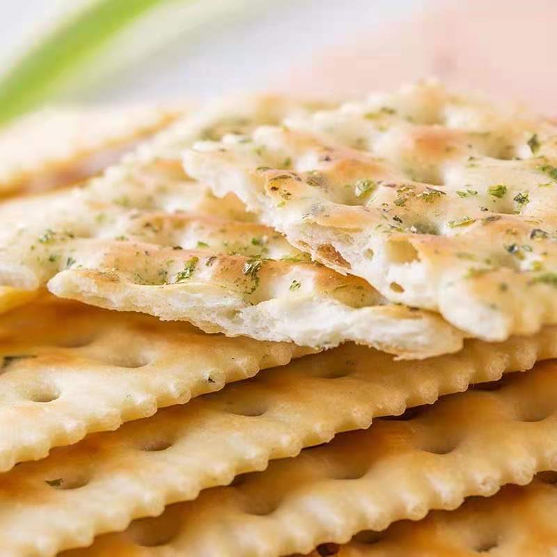 Youming Soda Biscuits Wholesale Whole Box Seaweed Milk Salt Original Flakes Sea Salt Salty Sucrose-Free Soda Biscuits Delivery