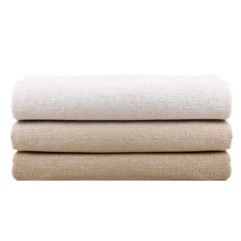 Factory direct solid color linen handicraft linen embryo cotton linen