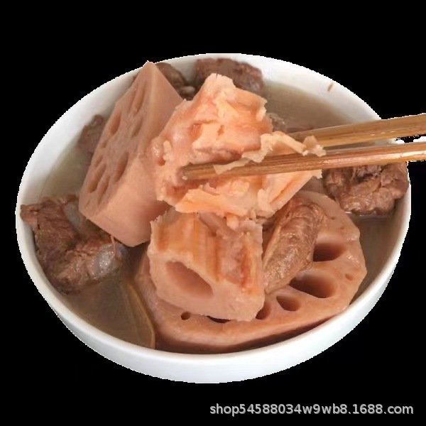 Honghu Pink Lotus Root Soup, Fresh Farm Specialty Vegetables, Glutinous Rice Lotus Root Stew, Nine-Hole Lotus Root, Red Lotus Root, Sf Express