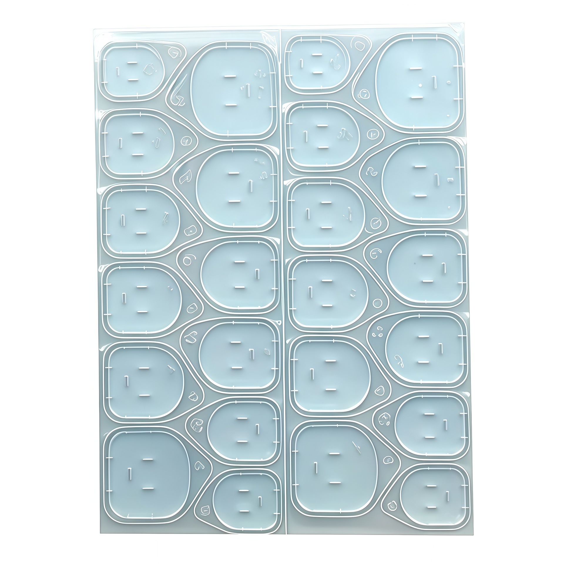 New 6083 Blue Glue Jelly Glue 24 Pieces Waterproof Blue Glue Wearable Nail Art Stickers Strong and Invisible Manufacturer Wholesale