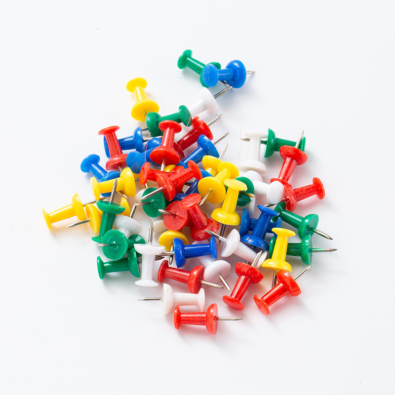 Yiwu Amazon specializes in short needle 8mm I-shaped nail I-shaped nail plastic thumbtack press nail bulk