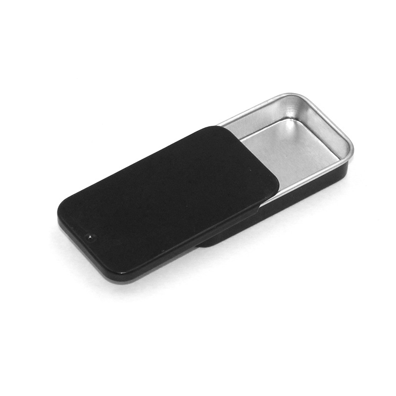 Push-Pull Lid Small Box Portable Solid Balm Small Box Tinplate Box Sliding Lid Push-Pull Box Lipstick Solid Balm Hand