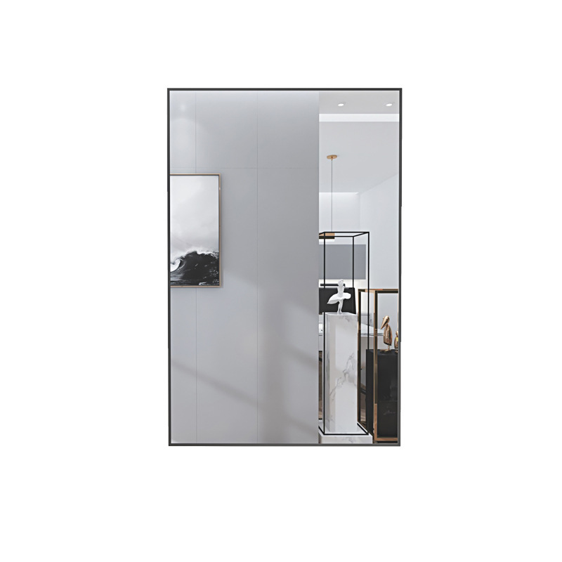 40cm50cm Space Aluminum Intelligent Mirror Cabinet with Light and Defogging Small Apartment Bathroom Wall Hanging Punch-free Cosmetic Mirror Cabinet