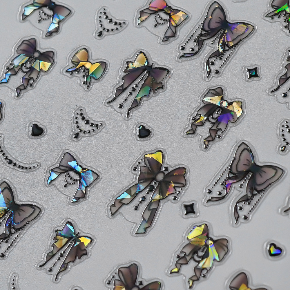 Redanco's New 5D Embossed Ins Popular Shell Light Nail Art Sticker Bow Series Stereo Nail Decal