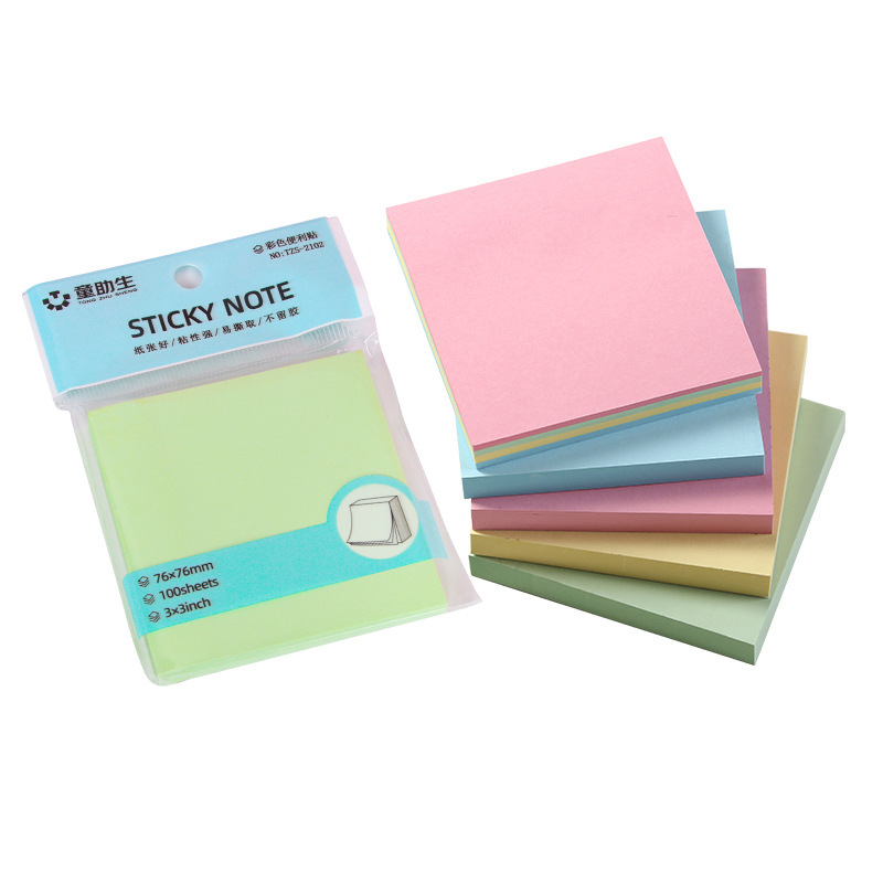 Colorful Sticky Notes for Students Creative Tear-Off Index Stickers Note Paper Stationery Supplies Love Note Pad Wholesale