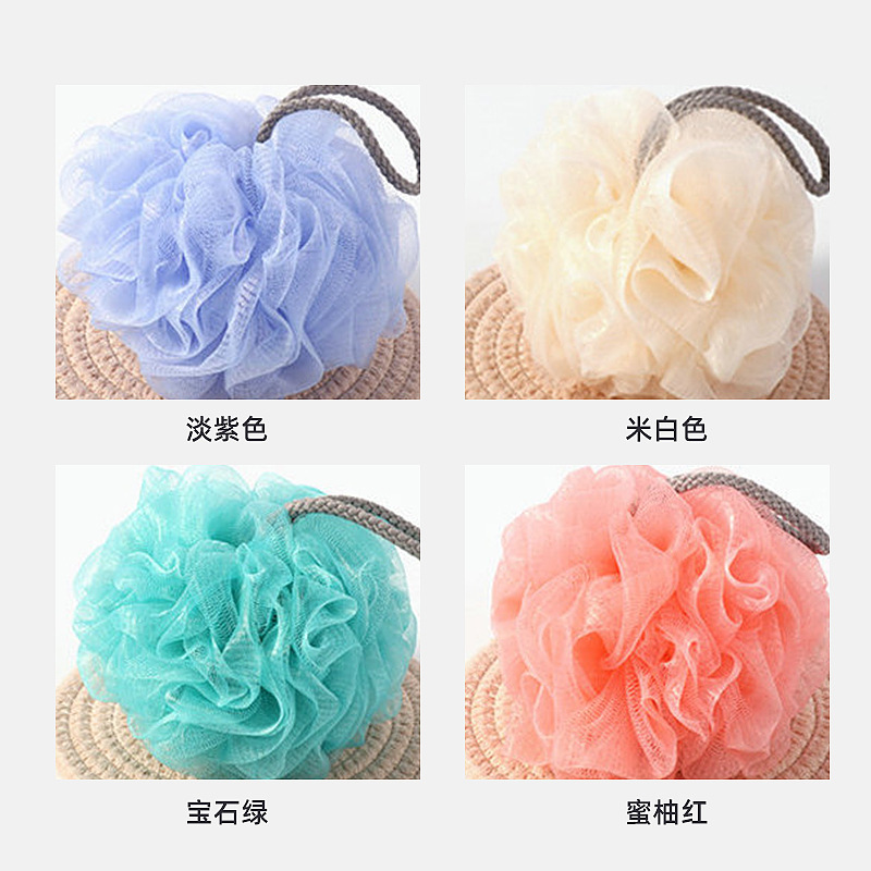 Household Soft and Unscattered Flower Bath Ball Multicolor Back Washing Bath Bath Flower Washing Bath Bath Products Bath Ball Flower