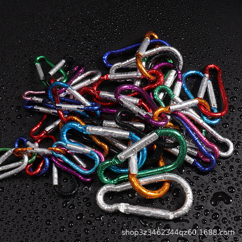 No. 5 color gourd-shaped multifunctional carabiner quick hanging buckle wholesale aluminum alloy carabiner mountaineering keychain