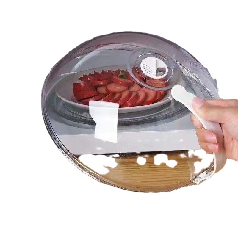 Microwave Oven Heating Cover, Anti-Splash Cover, High Temperature Resistant Oil-Proof Cover, Hot Food Cover, Mosquito-Proof Plastic Cover, Visible
