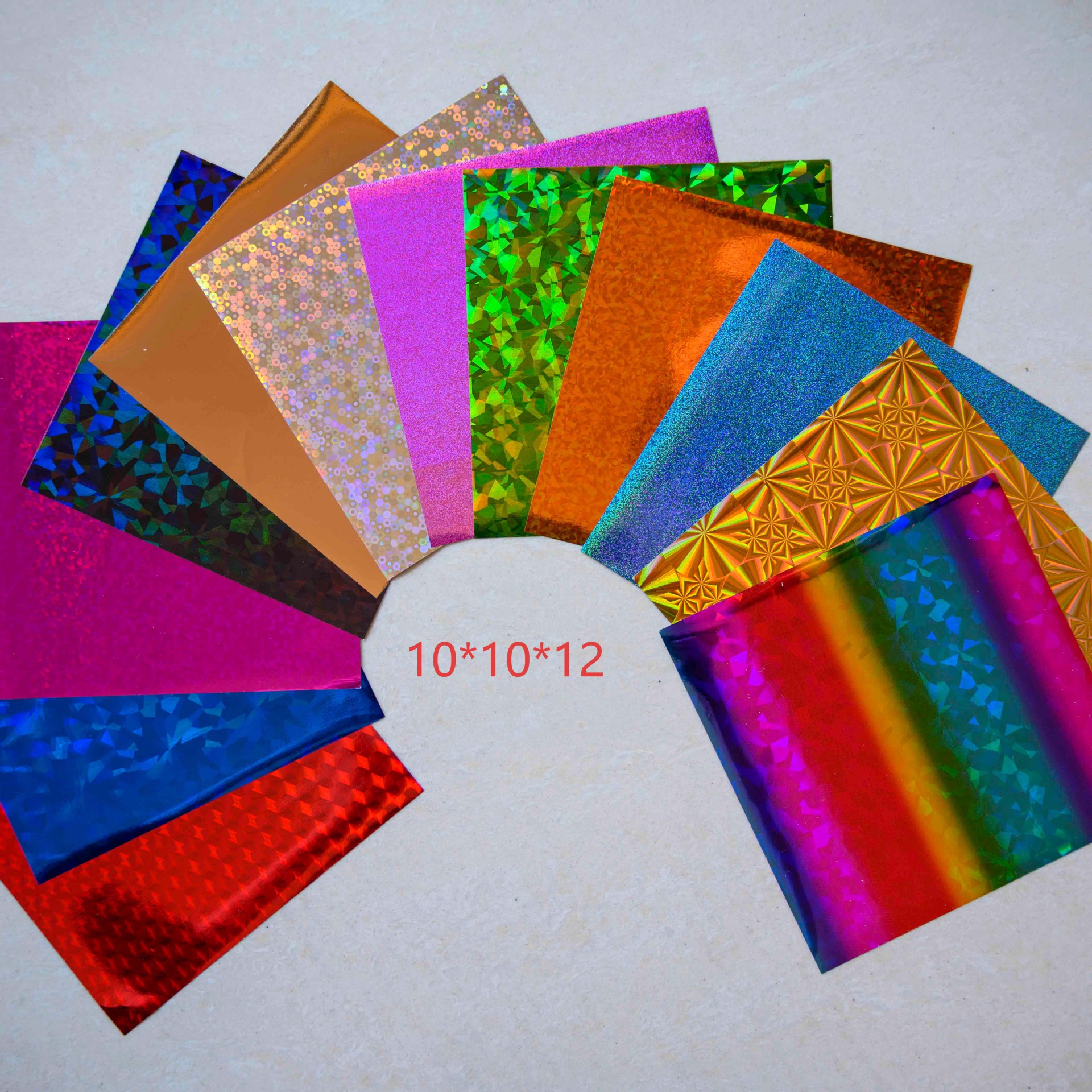 Gilding paper laser gilding foil aluminum flash stickers diy holographic laser stickers paper bag