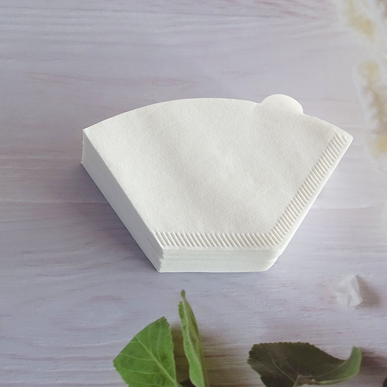 Mocha pot round filter paper cone coffee filter paper hanging ear filter bag hand punch V60 filter cup coffee machine drip filter screen