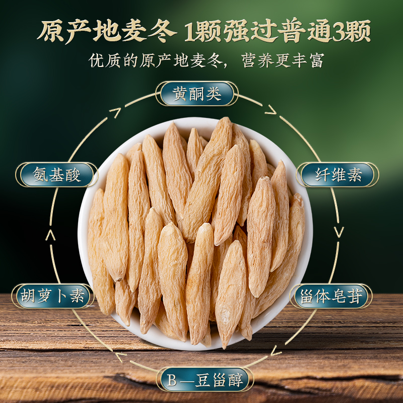 Ophiopogon JaponicusWild Chinese Medicinal Materials 500g Special Grade Zhejiang OphiopogonJaponicus Ophiopog