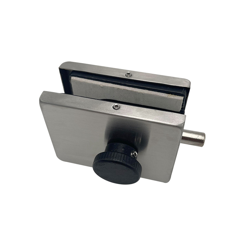 Hole-Free Glass Door Lock Double Door Bolt Frameless Door Lock Stainless Steel Door Lock Double Lock Push-Pull Double Door Lock Wholesale