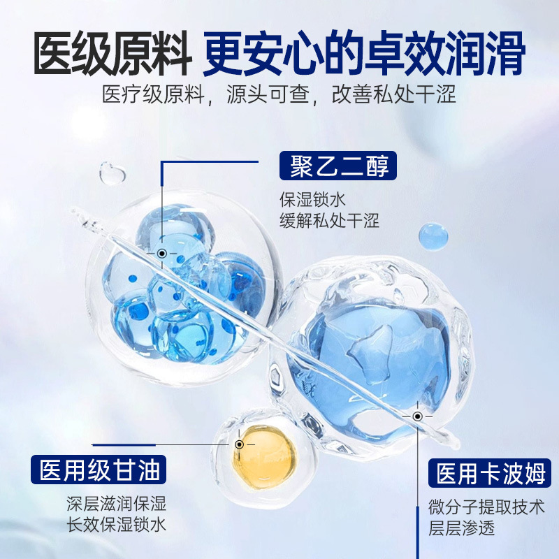 Medical Water-Soluble Lubricant Vaginal Dryness Pharmacy Same Style Couple Intercourse Human Lubricant Oil Adult Products