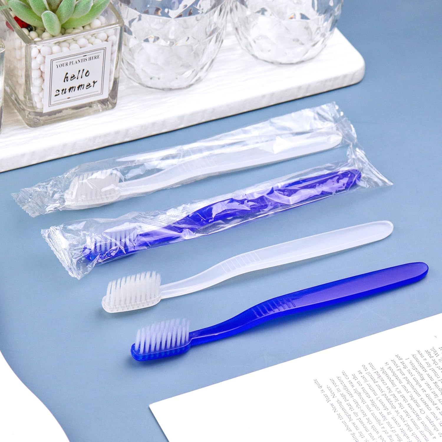 Ready Stock Wholesale Disposable Toothbrushes Without Toothpaste, Pre-Coated Toothbrushes, Antibacterial Toothbrushes, Prepasted Toothbrushes