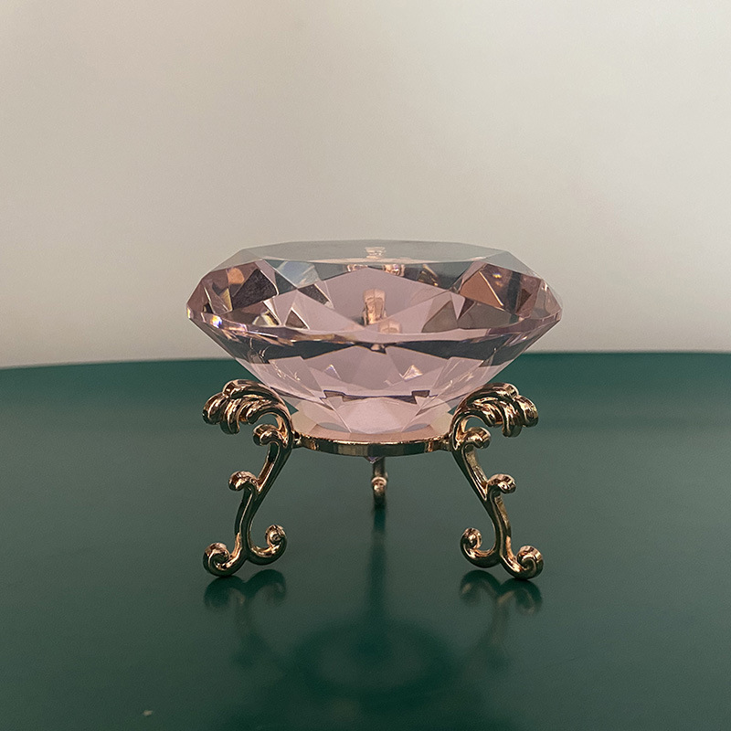 Crystal Ball Base Crystal Faceted Diamond Ornament Metal Ball Holder Manufacturer Discount Home Textiles Home Decor-Creative Ornaments-Display