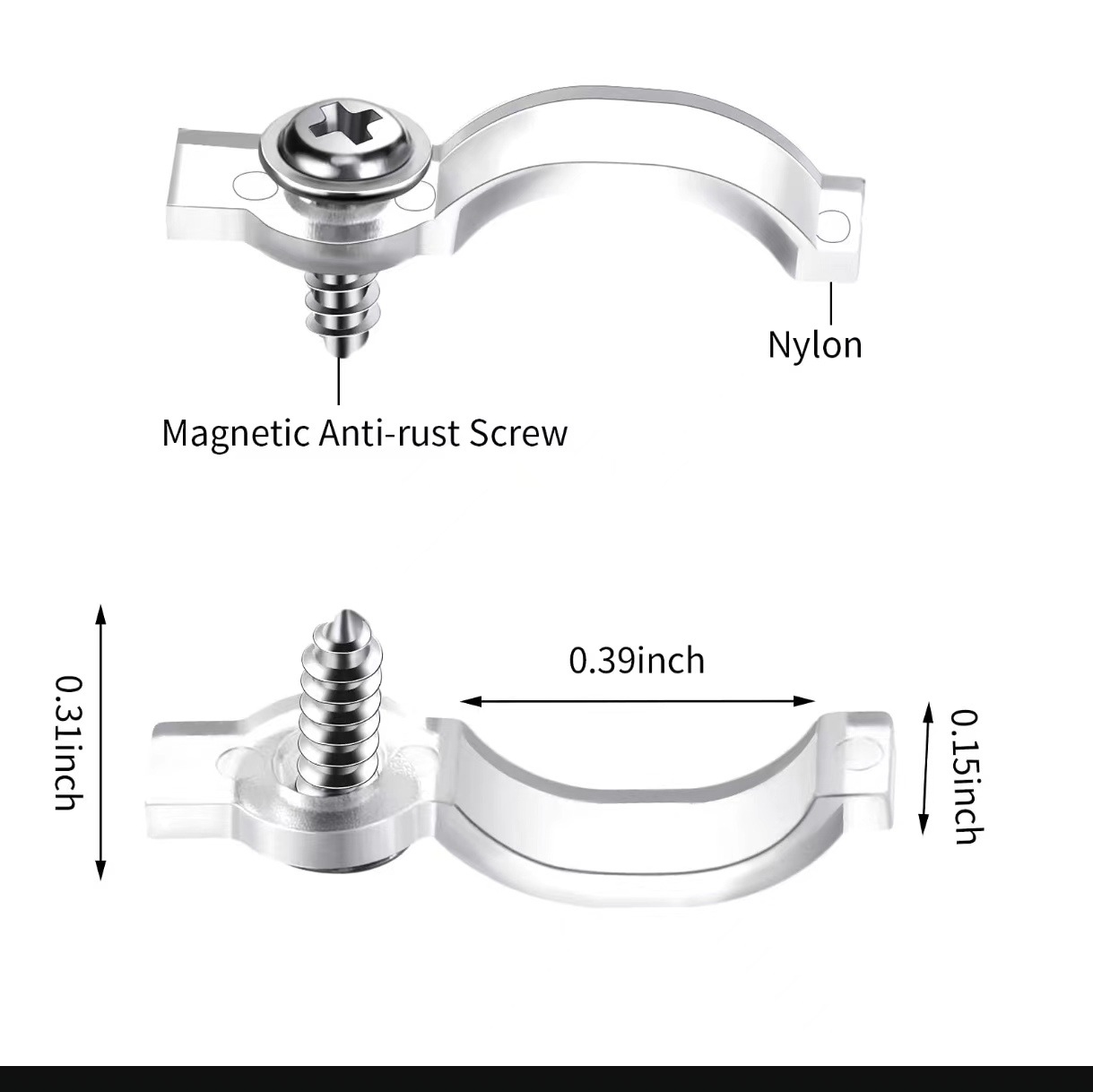 Led Bare Plate Sleeve Silicone Lamp with Fixed Clip 8Mm10Mm 12mm Transparent Rubber Buckle