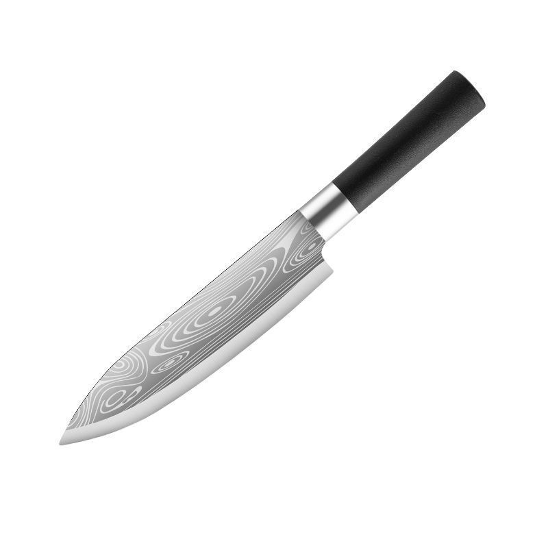 Damascus Pattern Chef's Knife Japanese Kitchen Knife Raw Fish Slicing Meat Knife Stainless Steel Sharp Household Multi-Purpose Knife
