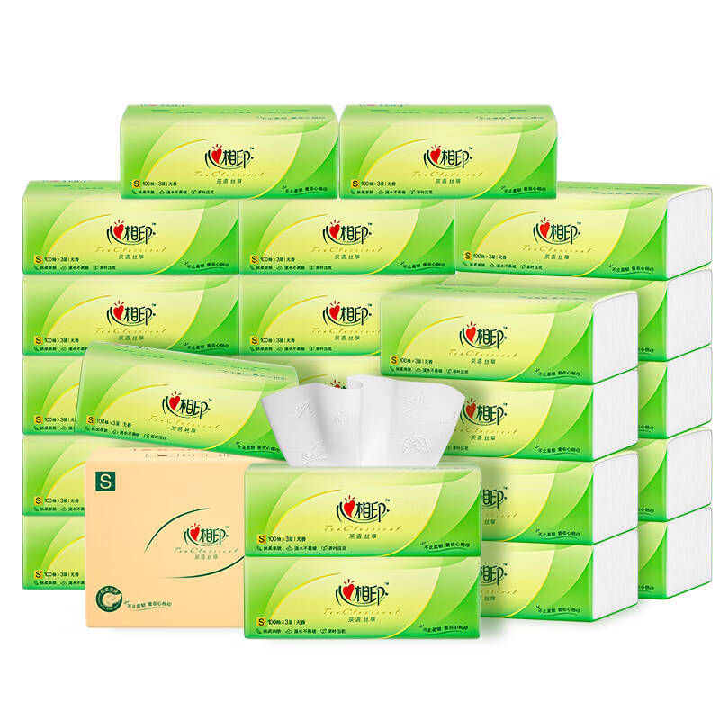 Heart-To-Heart Tissue Paper, Full Box of Household Affordable Paper Napkins, Heart-To-Heart Toilet Paper, Factory Batch