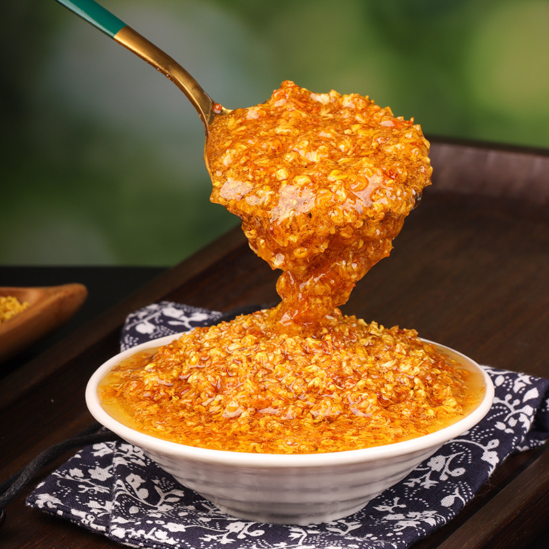 Yunnan Honey Osmanthus Jam 0 Additive Sugar Osmanthus Honey Jam Commercial Baking Jam Ice Powder Raw Material Osmanthus Honey Jam