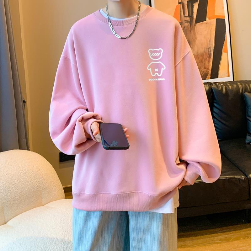 Explosions! Autumn Jacket Men's Round Neck Sweater Men's Hong Kong Style Long Sleeve T-shirt Men's Jacket Men's WY343-P28