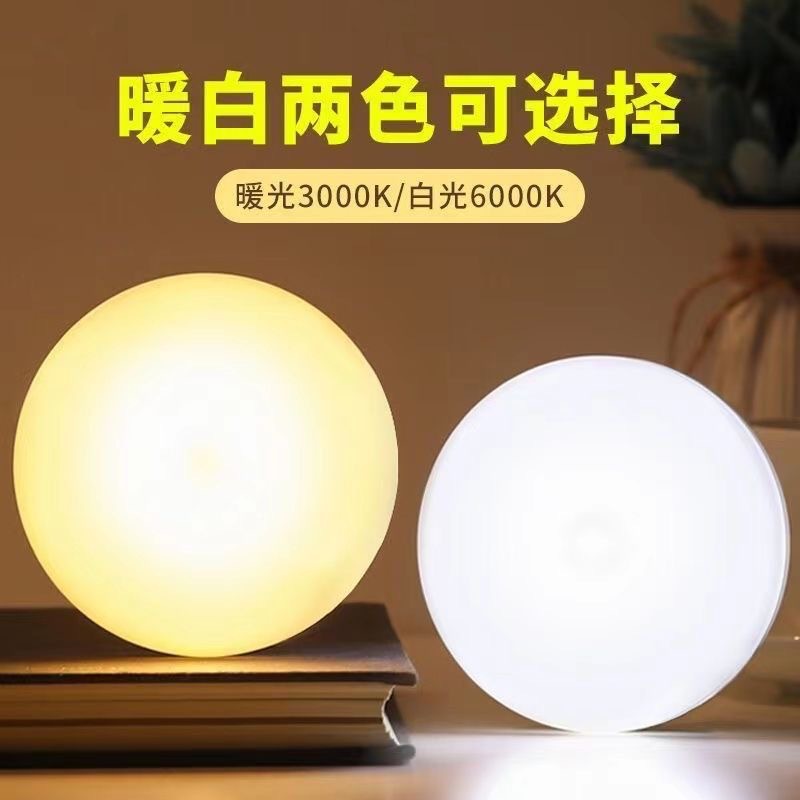 Rechargeable Magnetic Dual-Purpose Induction Light Control High Endurance Wardrobe Aisle Light Baby Monitoring Night Light Automatic Induction Light