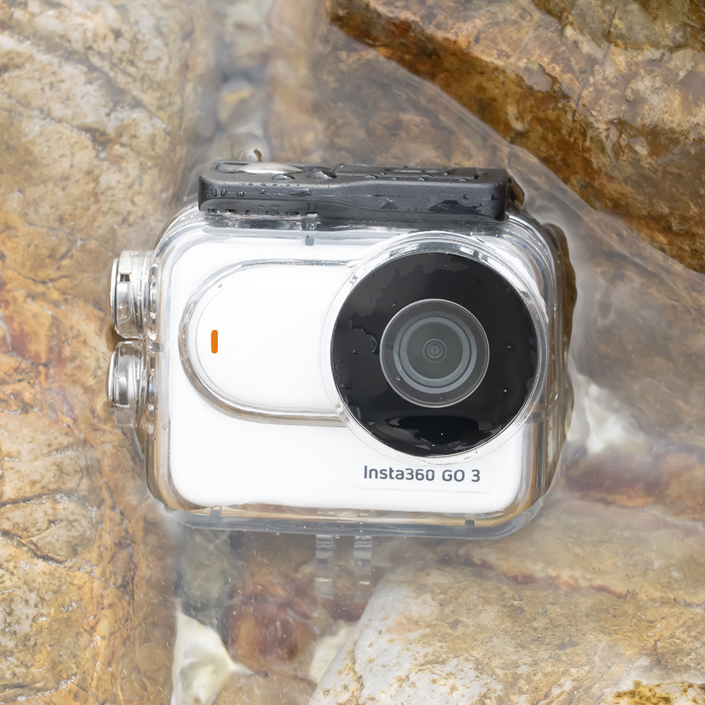 Shadowstone Lnsta360 Go3S Waterproof Shell Protective Shell Anti-Fall Shell 60m Diving Shell 360 Action Camera with