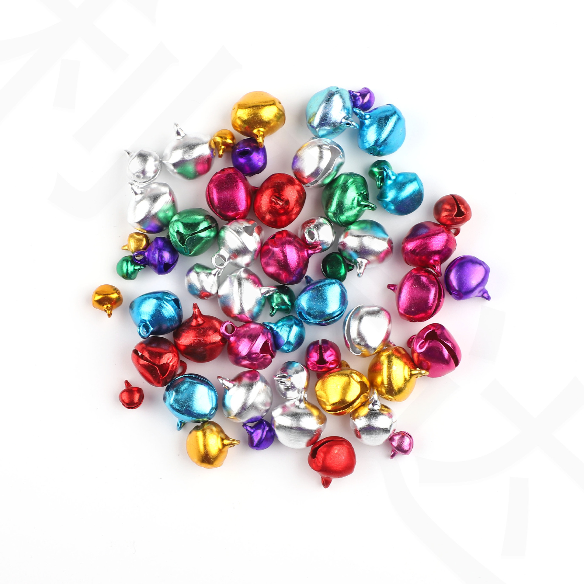 One-word Aluminum Iron Bell Golden Duckbill Bell Pet Cartoon Bell Christmas Decoration Flat-billed Small Bell