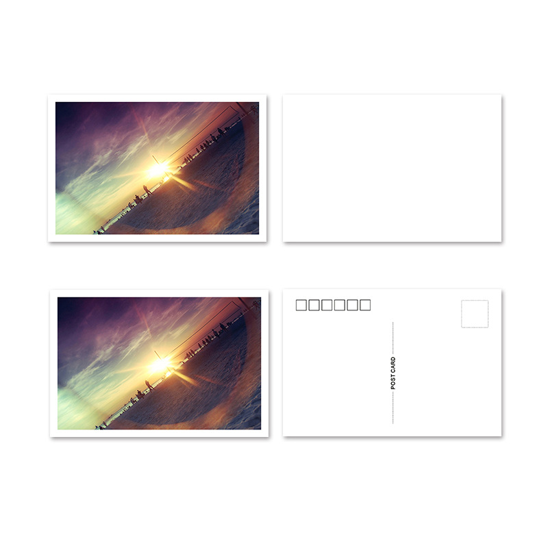 Postcard customization diy photo printing personalized customization animation should aid postcard square card after-sales card printing